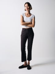 The Set 90's Straight Leg Jeans Chocolate Brown - Image 4 of 7