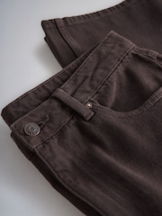 The Set 90's Straight Leg Jeans Chocolate Brown - Image 9 of 10