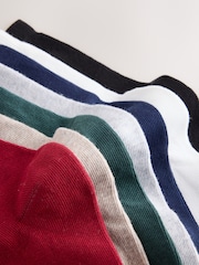 Multi Stag Embroidered Cotton Rich Socks 7 Pack - Image 3 of 3
