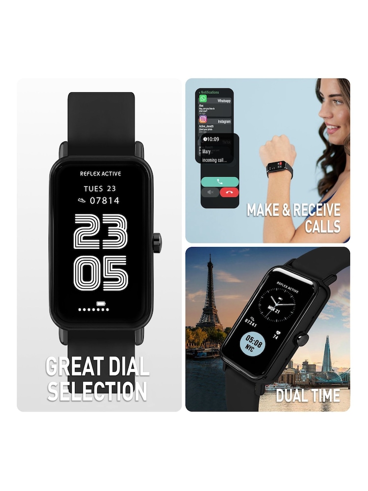 Reflex Active Black Nexus Strap Smart Watch - Image 2 of 5 Reflex Active Black Nexus Strap Smart Watch - Image 2 of 5