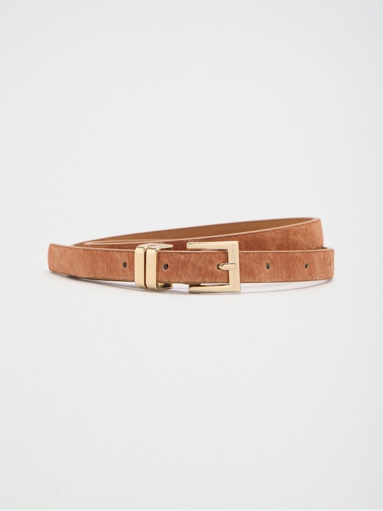 Choc, Animal and Gold Skinny Belts 3 Pack - Image 2 of 6 Choc, Animal and Gold Skinny Belts 3 Pack - Image 2 of 6