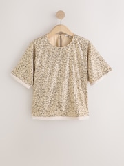 Gold Sequin Cape Top - Image 5 of 7