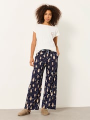 FatFace Owl Wide Leg Pyjama Bottoms - Image 3 de 7