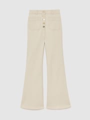 Reiss Cali Patch-Pocket Button Flared Jeans - Bild 2 von 8