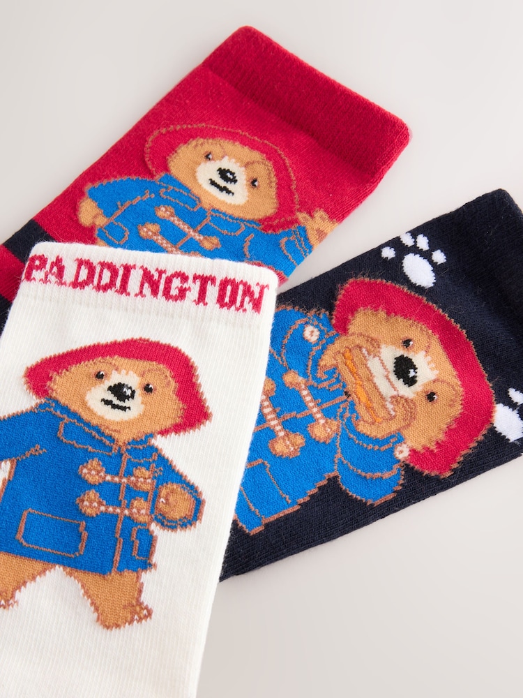 Paddington Cotton Rich License Socks 3 Pack - Image 2 of 3 Paddington Cotton Rich License Socks 3 Pack - Image 2 of 3