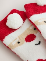 Red/White Christmas Cosy Socks - Image 3 of 3