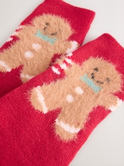 Red Christmas Cosy Socks - Image 2 of 3