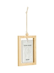 Widdop Grey Home Sweet Home Hanging Plaque 3" x 4.5 - Image 1 of 4