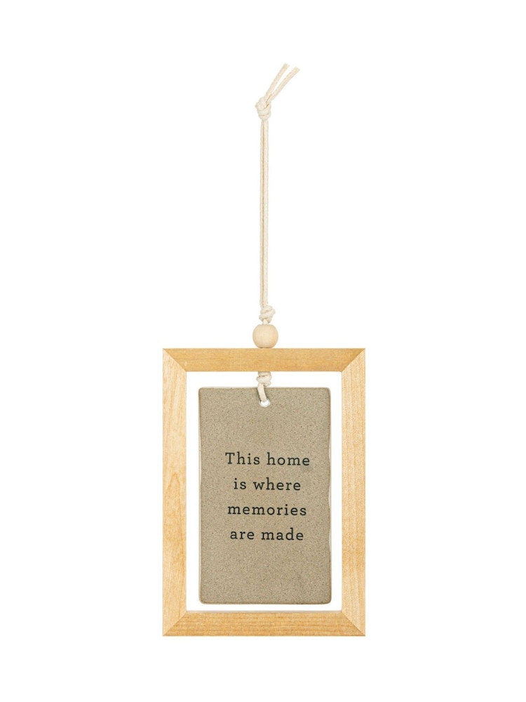 Widdop Grey Home Sweet Home Hanging Plaque 3" x 4.5 - Image 2 of 4