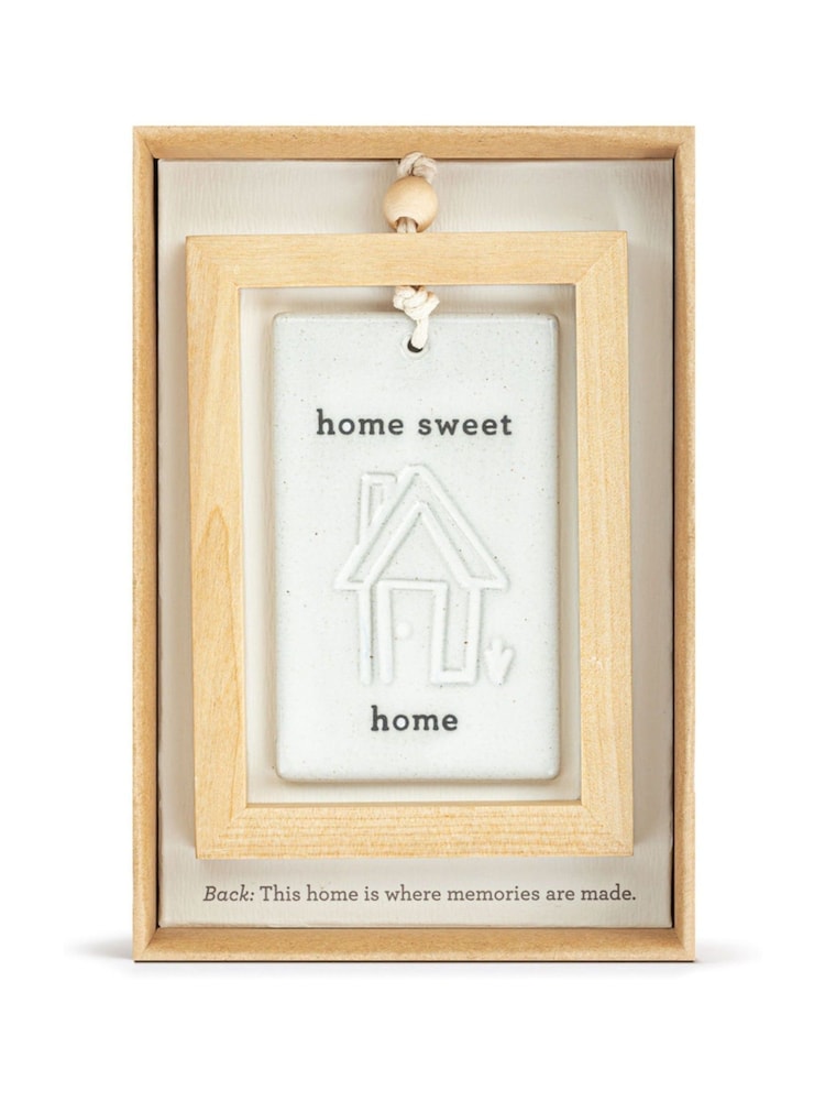 Widdop Grey Home Sweet Home Hanging Plaque 3" x 4.5 - Image 4 of 4