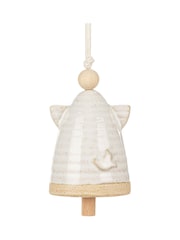 Widdop Cream Remembrance Mini Angel Bell - Image 1 of 3
