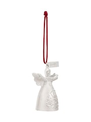 Widdop Silver Joy Mini Angel Bell Metal Ornament - 4.5 x 5in - Image 2 of 5