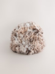 Snow Leopard Fur Cloche Hat - Image 1 of 3