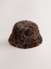 Leopard Fur Bucket Hat - Image 1 of 3