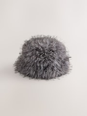 Grey Fur Cloche Hat - Image 1 of 3