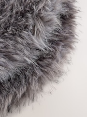 Grey Fur Cloche Hat - Image 3 of 3