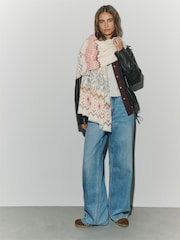 Pink Leopard Midweight Scarf - Image 2 of 9