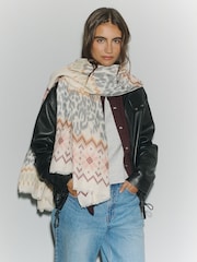 Pink Leopard Midweight Scarf - Image 3 of 9