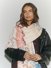 Pink Leopard Midweight Scarf - Image 5 of 9