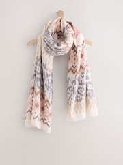Pink Leopard Midweight Scarf - Image 7 of 9