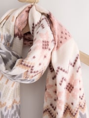 Pink Leopard Midweight Scarf - Image 9 of 9