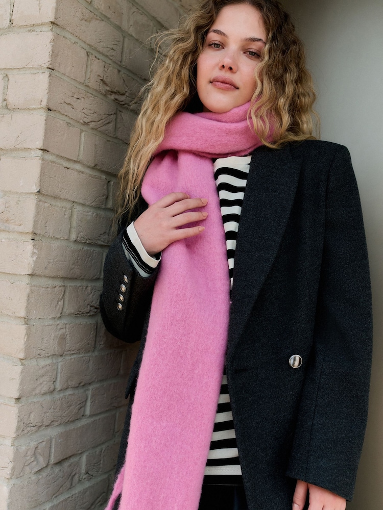 Pink Heavyweight Blanket Scarf - Image 1 of 6