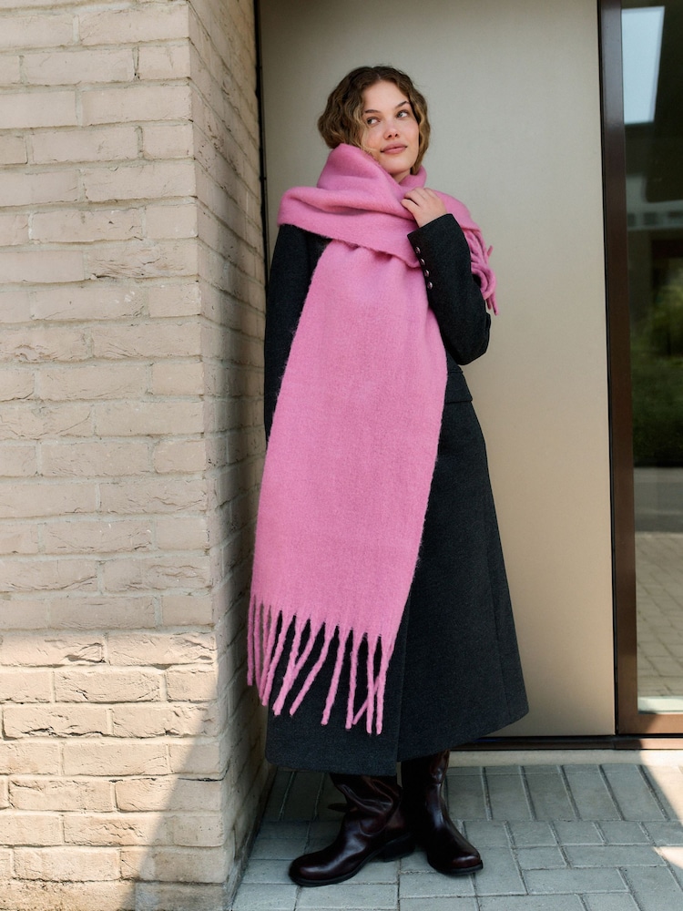 Pink Heavyweight Blanket Scarf - Image 2 of 6