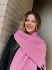 Pink Heavyweight Blanket Scarf - Image 3 of 6