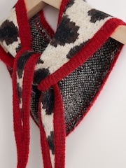 Animal Jacquard Heavyweight Triangle Scarf - Image 2 of 3
