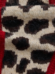 Animal Jacquard Heavyweight Triangle Scarf - Image 3 of 3