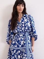 Phase Eight Blue Petite Coralie Dress - Image 4 of 7