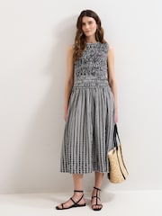 Phase Eight Black Chiara Stripe Dress - Image 1 of 6