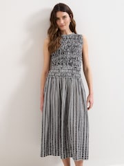 Phase Eight Black Chiara Stripe Dress - Image 3 of 6