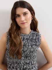 Phase Eight Black Chiara Stripe Dress - Image 4 of 6