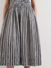 Phase Eight Black Chiara Stripe Dress - Image 5 of 6