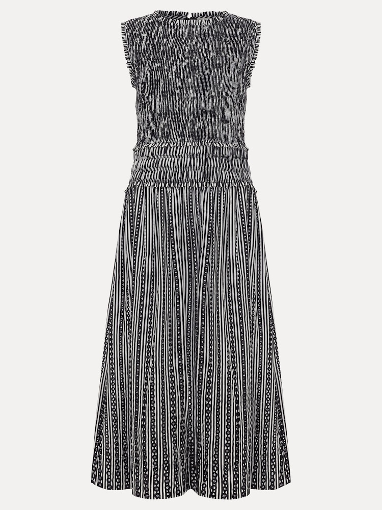 Phase Eight Black Chiara Stripe Dress - Image 6 of 6