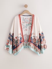 Çox çiçəkli çap - Tie Waist - 3şəkildən 1 şəkil