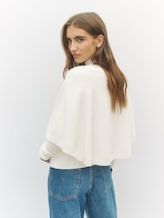 White Knitted Mock Layer Jumper - Image 4 of 4