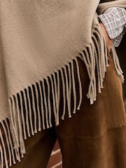 Oatmeal Fringe Cape Cover-Up - Image 4 of 4