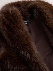 Brown Faux Fur Gilet Cover-Up - Image 6 of 7