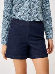 Crew Clothing Blue Denim Sailor Shorts - Image 3 of 5