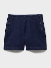 Crew Clothing Blue Denim Sailor Shorts - Image 5 of 5