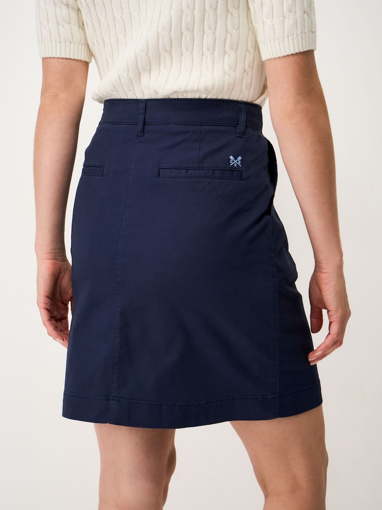 Crew Clothing Blue Chino Skirt - Image 2 of 5