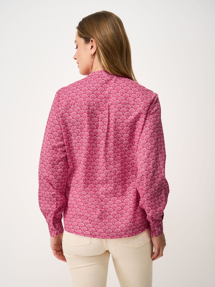 Crew Clothing Savannah Cotton-Viscose Blouse - Imaginea 2 din 5