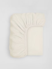 Secret Linen Store Cream Fitted Sheet - Image 1 of 3