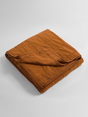 Secret Linen Store Amber Finn Quilted Throw - Image 3 of 3