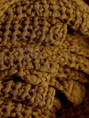 Secret Linen Store Bronze Waffle Towel - Image 2 of 2