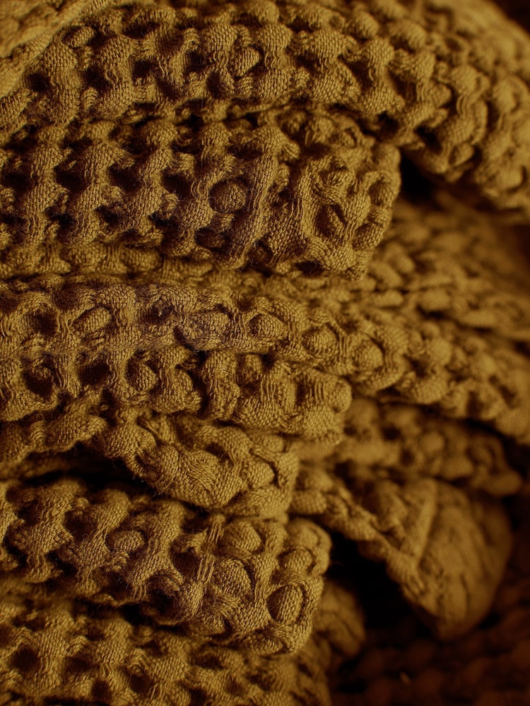 Secret Linen Store Bronze Waffle Towel - Image 2 of 2