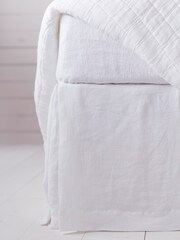 Secret Linen Store White 100% Linen Valance - Image 1 of 1