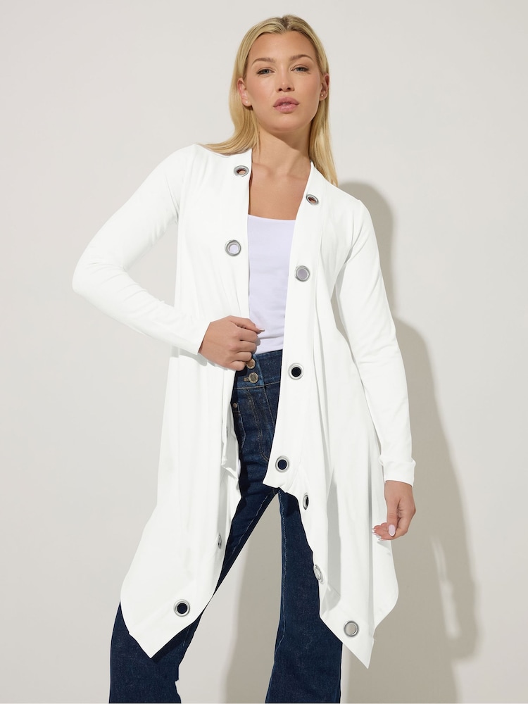 Star by Julien MacDonald White Eyelet Cardigan - Image 1 of 4 Star by Julien MacDonald White Eyelet Cardigan - Image 1 of 4